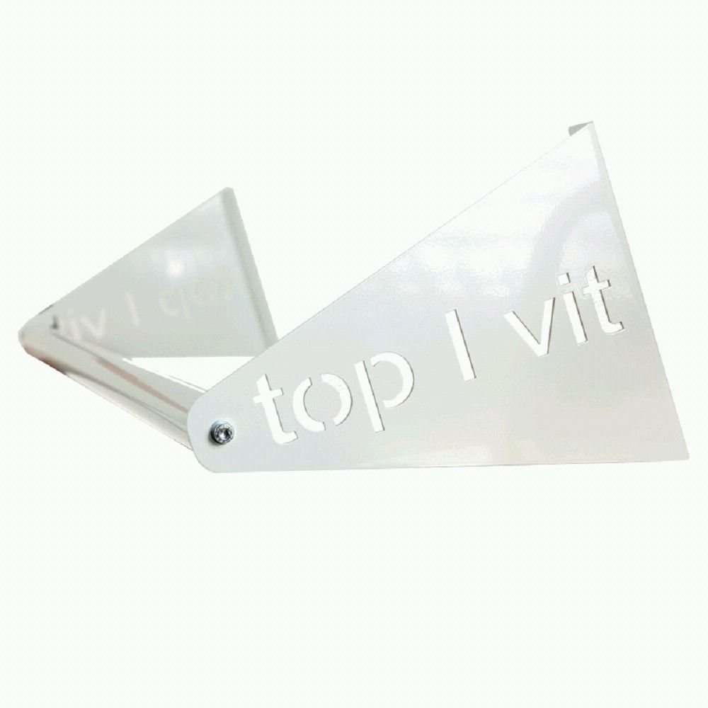 top vit® Mattenwandhalter mit Auflagerohr, weiß