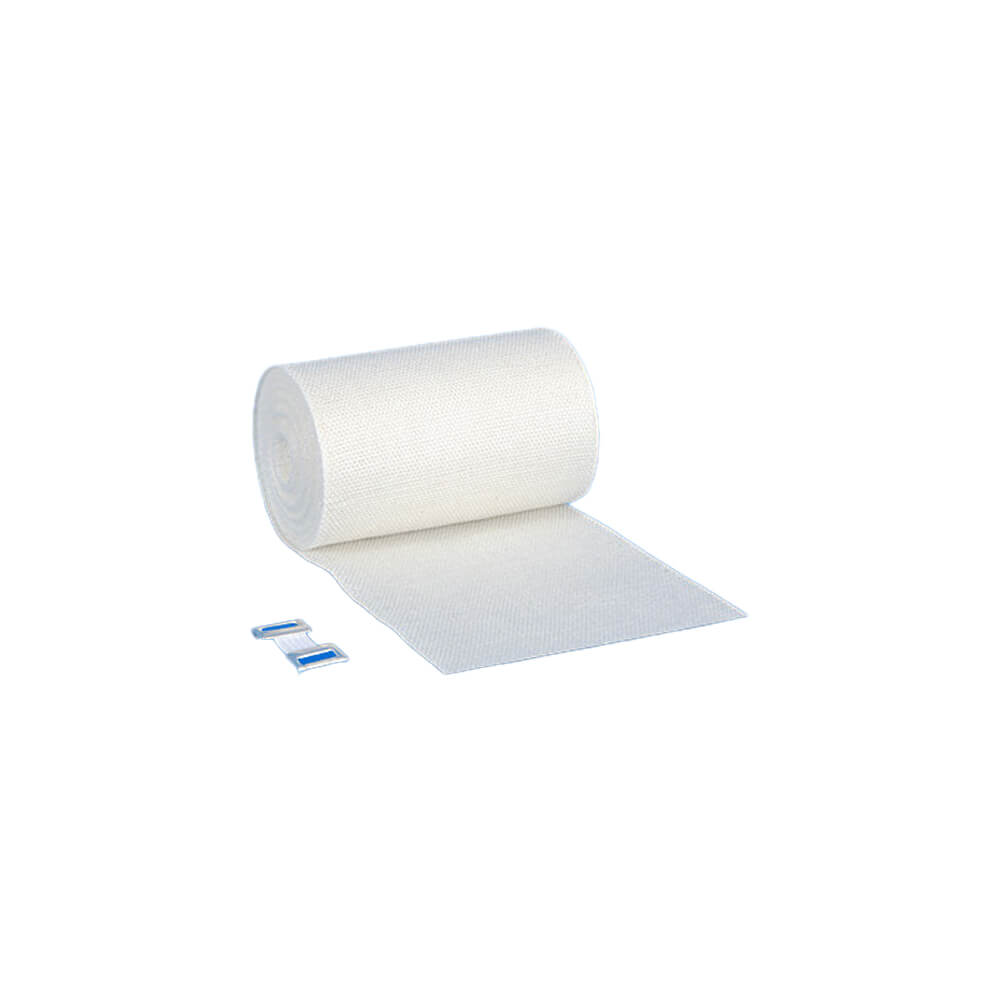 Nobasolid starre Binde: gerollte, starre Bandage aus weißem Vlies, abrollbar