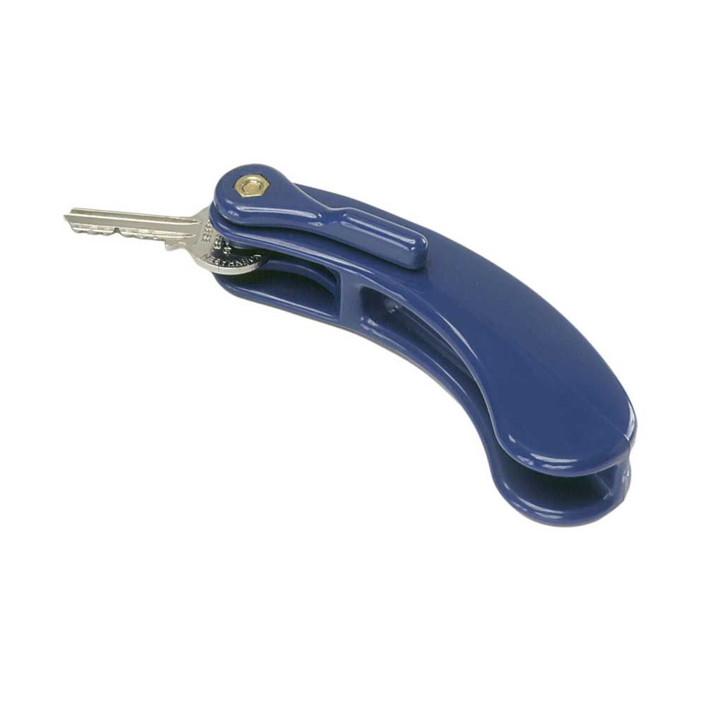Blaue Schlüsseldrehhilfe mit ergonomischem Griff und Metall-Schlüssel