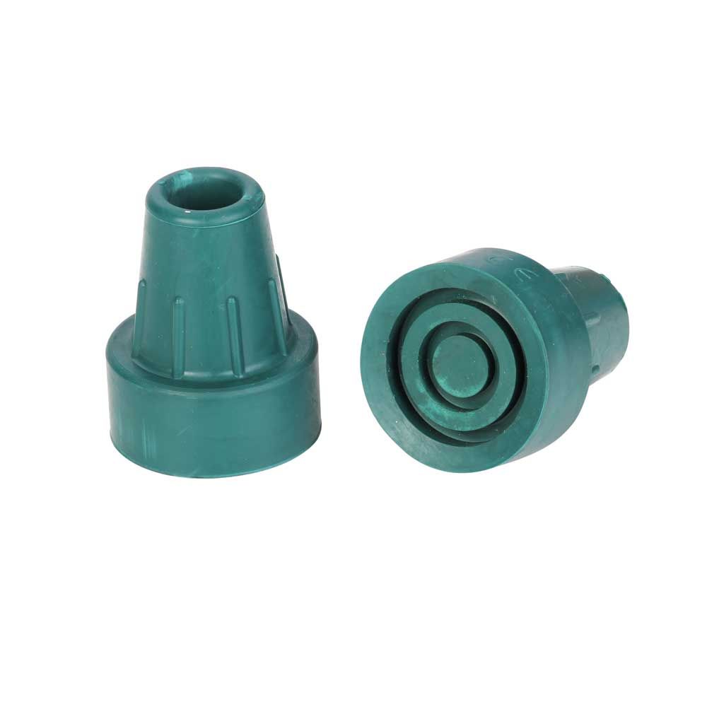 Behrend Krückenkapsel, große Haftfläche, Gr.0, 16 mm, grün, Vorder- und Rückansicht