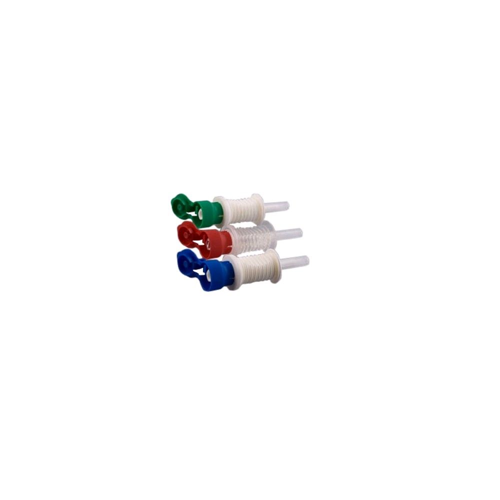 Dispomed Entnahme- und Zuspritzkanülen, mehrfarbig (grün, rot, blau) mit Weißrohr
