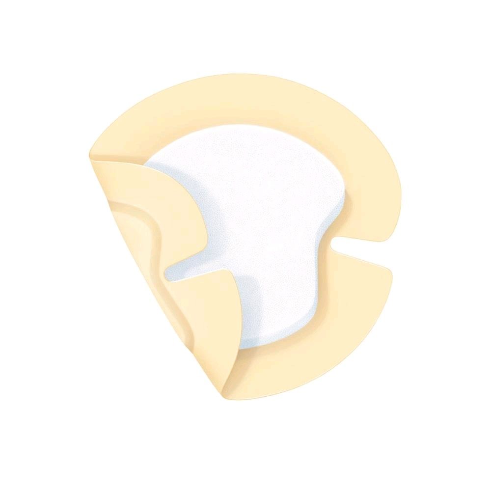 Hartmann PermaFoam konkaver Schaumverband mit Aussparung, hellbeige Schaumform