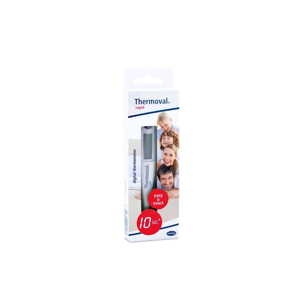 Hartmann Thermoval rapid digitales Fieberthermometer in OVP mit 10-Sek.-Anzeige