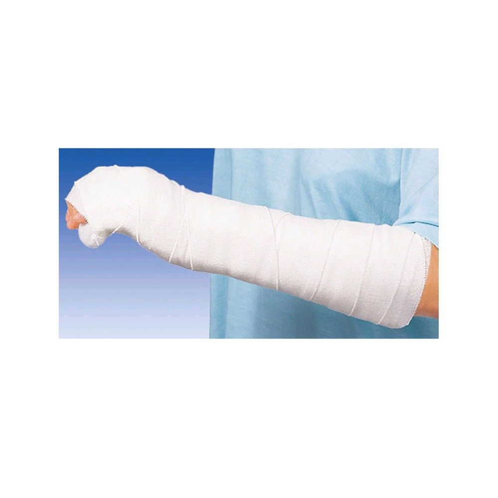 Elastische Idealbinde, weiße Binde am Arm, eng anliegend