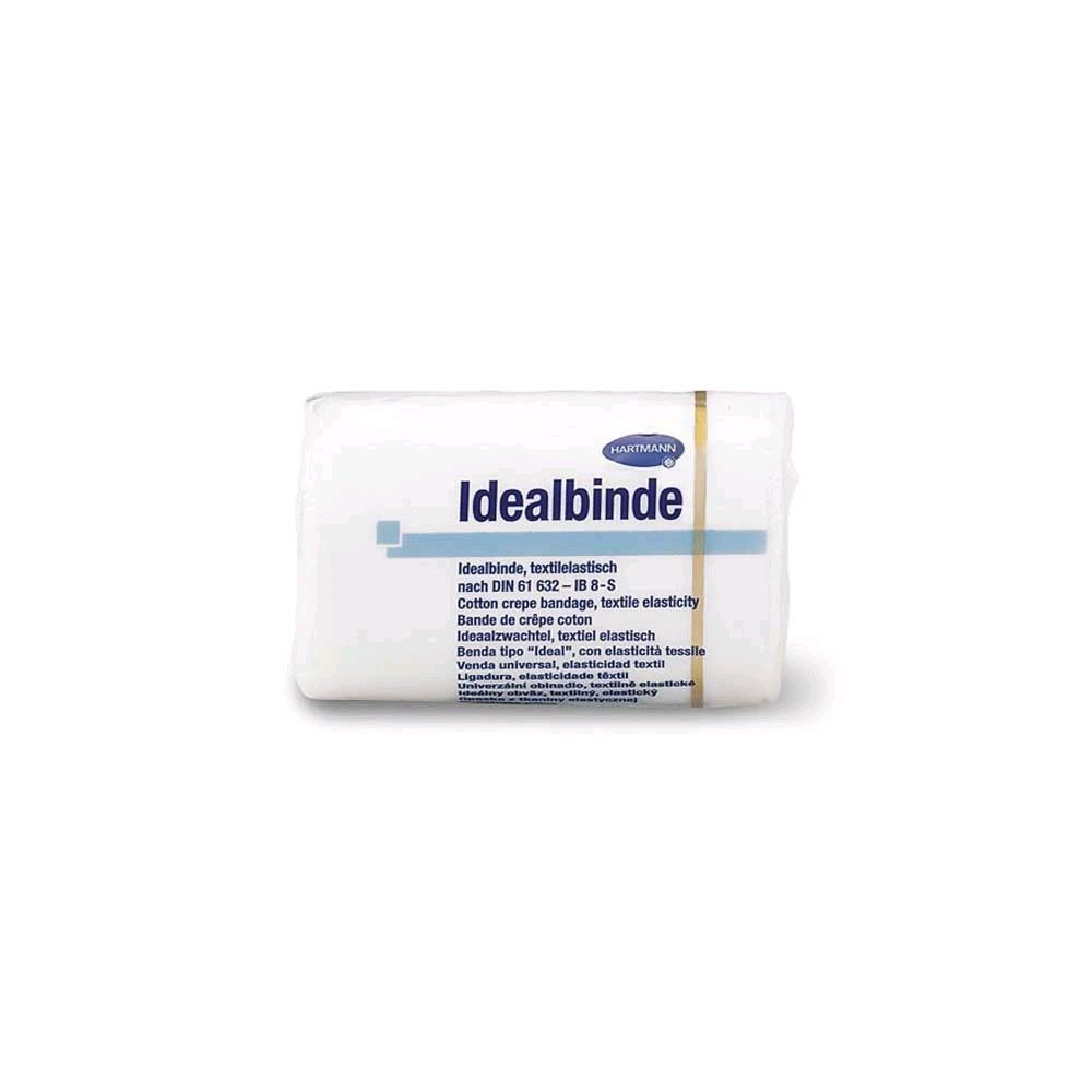 Verpackte elastische textile Bandage, weiß, 10er-Pack, 5 m, ohne Verbandklammern
