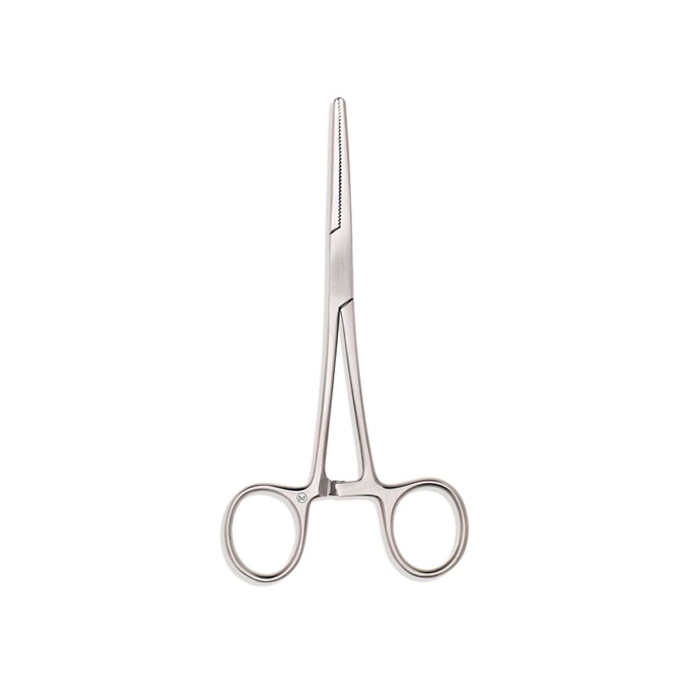 Peanklemme, anatomisch gerade, Edelstahl-Hebelklemme mit zwei Fingergriffen