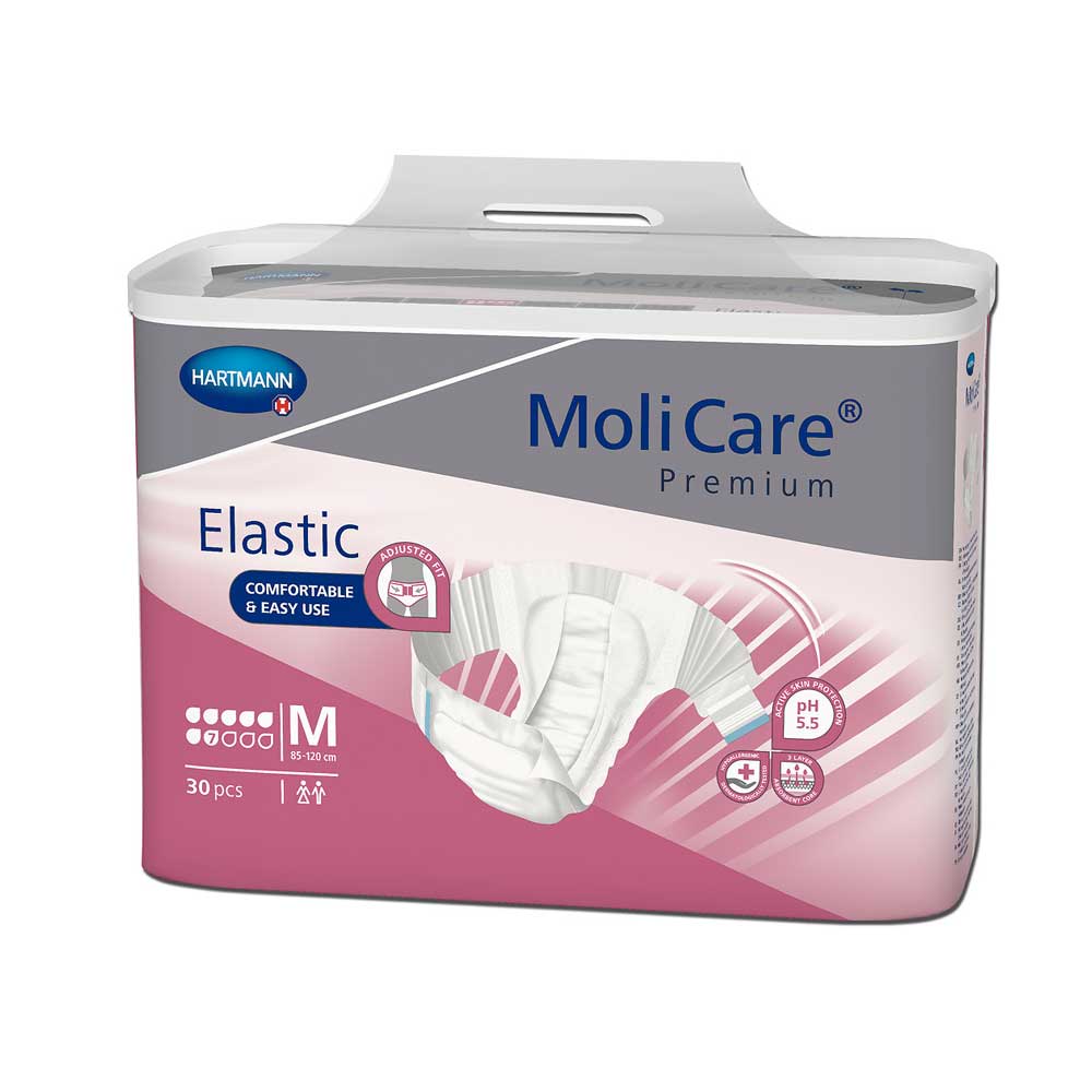 Hartmann MoliCare Premium Elastic Inkontinenzslips, Packung pink, Größe M