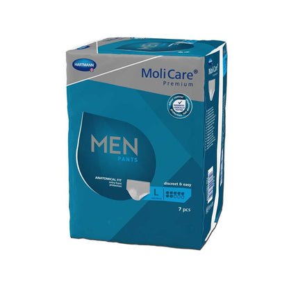 Hartmann MoliCare® Premium Men Inkontinenzhose, blaue Einweg-Unterhose im Pack