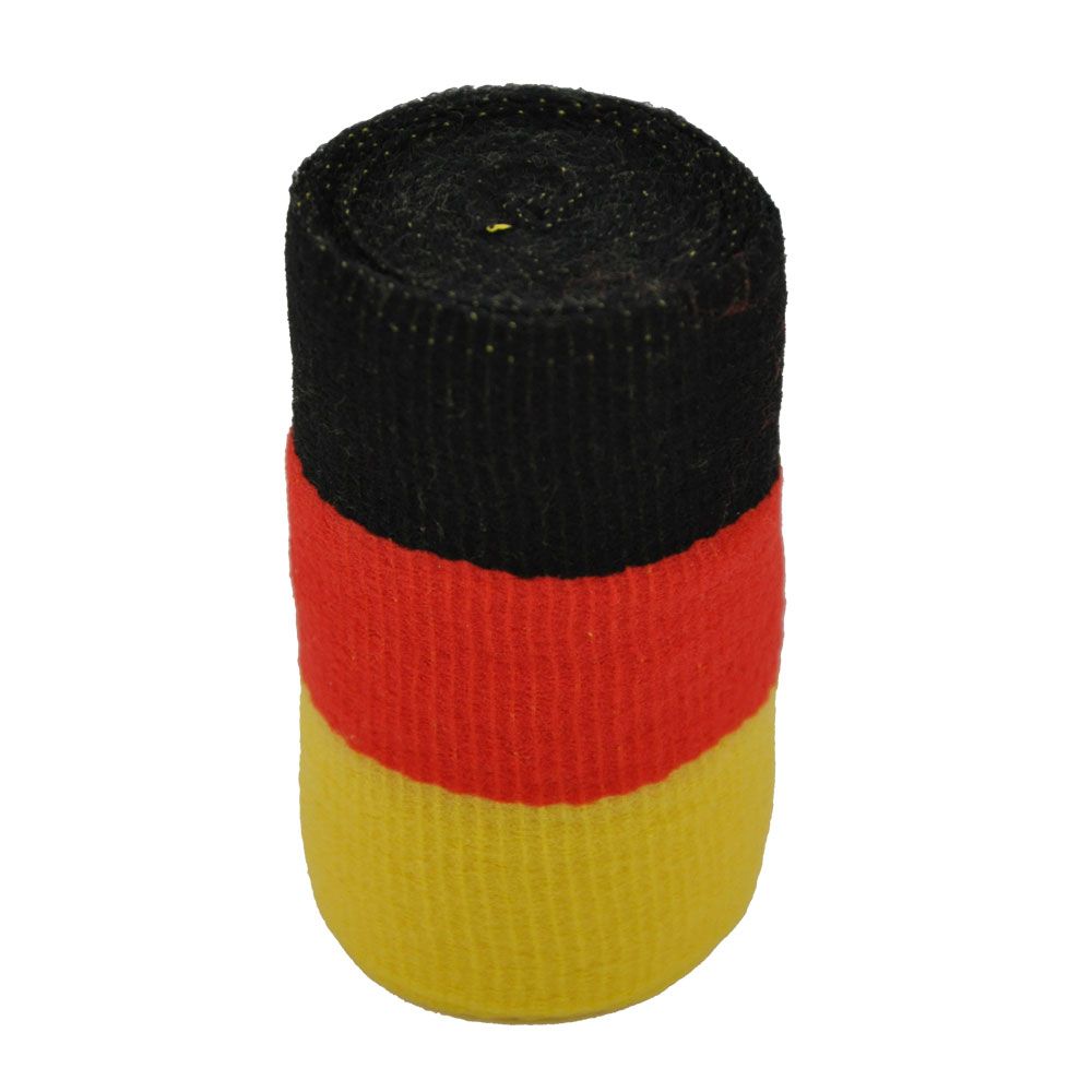 Holthaus Medical Fixierbinde in Schwarz, Rot und Gold, 8 cm Breite, 4 m Rolle