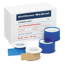 YPSIPLAST® Heftpflaster wasserfest, 2,5 cm x 5 m: blaue Klebebandrolle