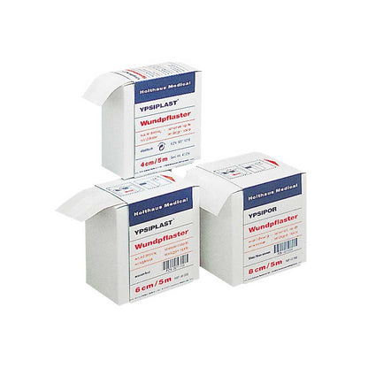 Vlies-Wundpflaster-Rollen YPSIPLAST von Holthaus Medical, Maße 4/5 m, 6/5 m, 8/5 m