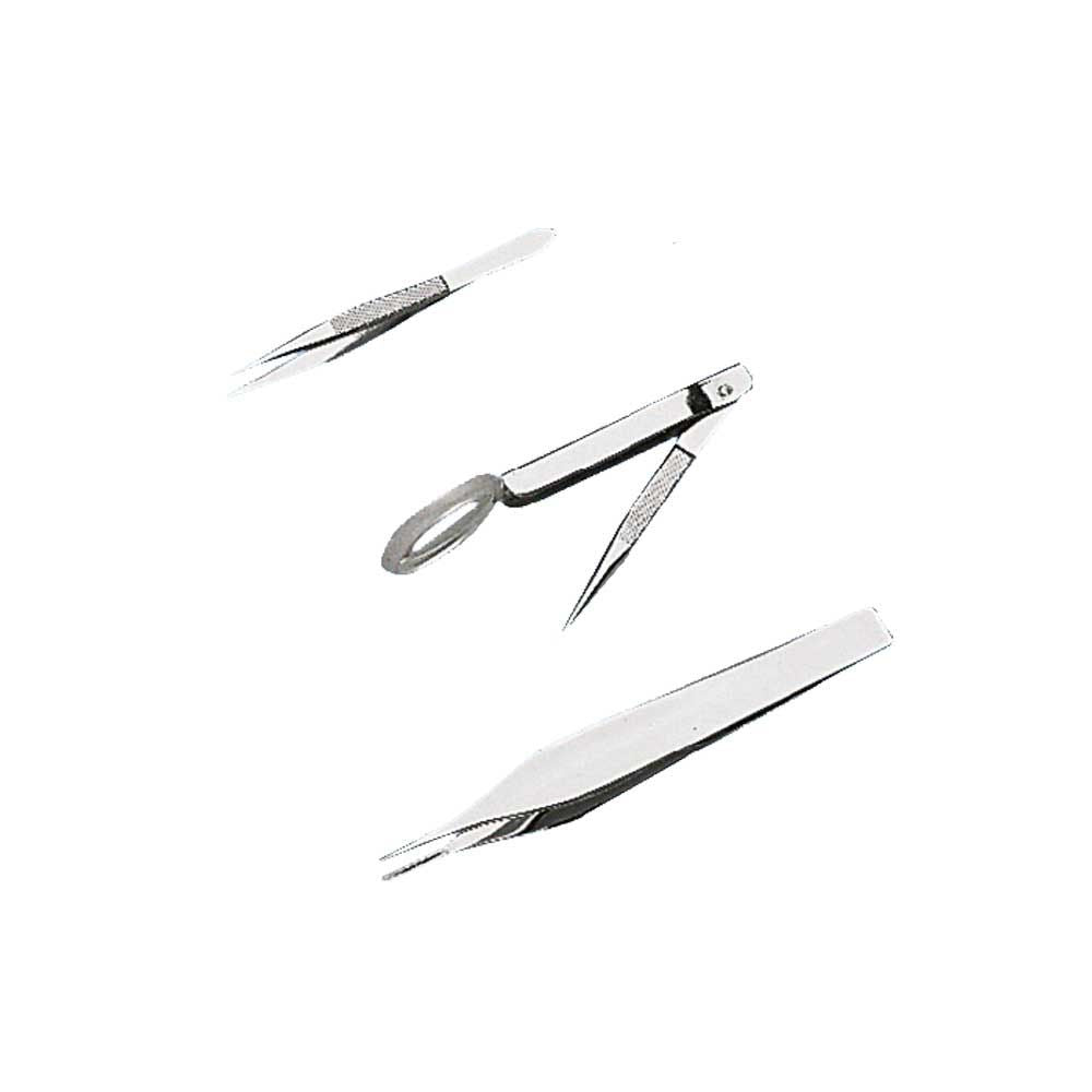 Holthaus Medical Splitterpinzette aus rostfreiem Stahl, 8 cm, mit feinen Spitzen