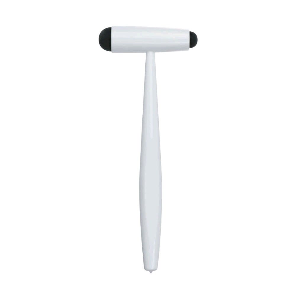 Perkussionshammer in Weiß mit schwarzem Kopf, 230 mm