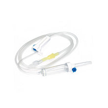 Ratiomed Schwerkraft-Infusionsset, steril: transparenter Schlauch mit blauem Anschluss (25 St.)