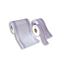 Ratiomed Steri-Rolle mit Falte, 2 Indikatoren, 20 cm x 100 m (lila Streifen)
