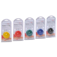 Handtrainer-Set in Blisterpackung mit Kugeln: Gelb, Rot, Grün, Blau, Schwarz