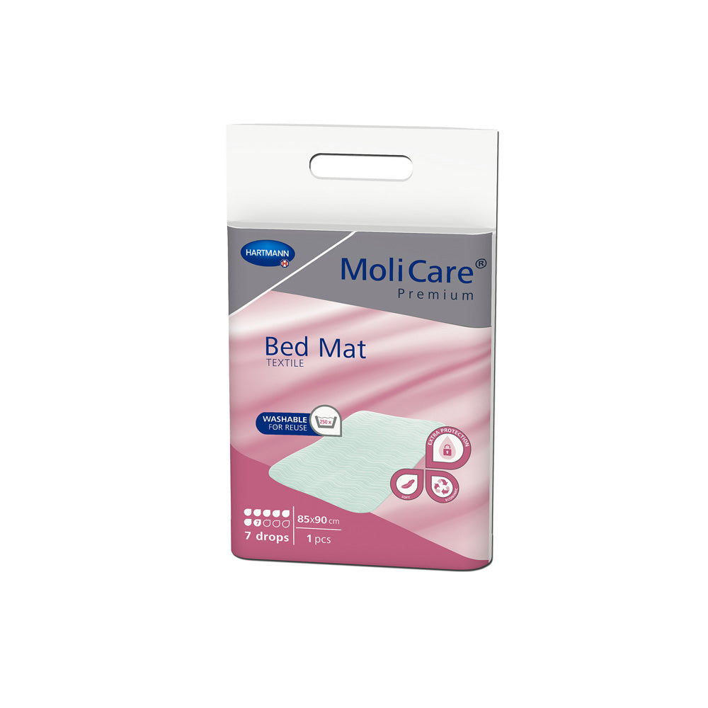 Hartmann MoliCare Premium Bed Mat Inkontinenzunterlage, 7 Tropfen, Textile Packung