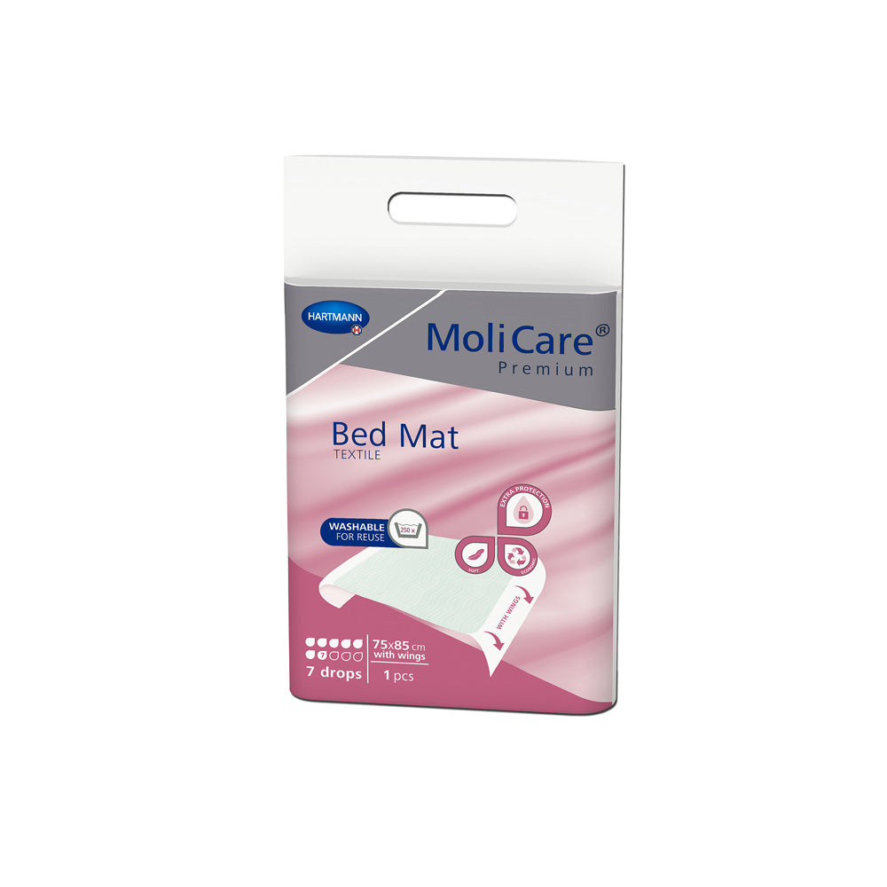 Hartmann MoliCare Premium Bed Mat Inkontinenzunterlage, 7 Tropfen, mit Flügeln