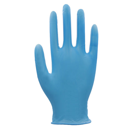 Blauer Einmal-Vitrilhandschuh, rechte Hand, puderfrei