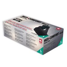 Med-Comfort Vitrilhandschuhe Black im Karton, puderfrei, Classic Line, Einmalhandschuhe