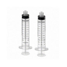 Transparente Einmalspritzen mit ablesbarer Skala ml/cc, schwarzer Kolbenring, latexfrei