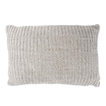 Kissen-Wärmflaschenbezug mit grobem Strickmuster in hellbeige, rechteckig
