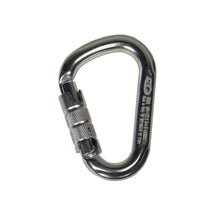Aluminium-Karabiner mit Sicherung und geriffeltem Verriegelungshebel