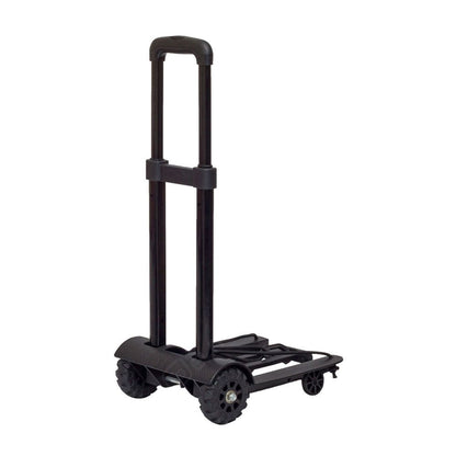 Faltbares Trolley-Gestell mit ausziehbarem Griff und vier Rollen