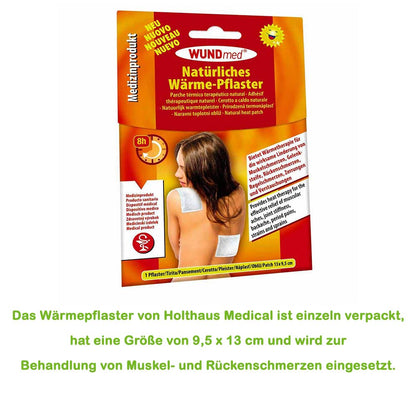 Holthaus Medical Wärmepflaster 9,5x13 cm, Kartonverpackung mit Informationsbereich