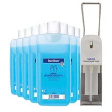 Set mit Sterillium 1000-ml-Flaschen und Eurospender MDS-1000A