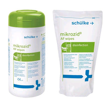 Desinfektionstücher-Dose und Nachfüllbeutel mikrozid AF wipes schülke