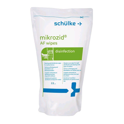 Mikrozid AF wipes Desinfektionstücher als Nachfüllbeutel von schülke