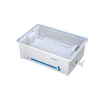 Weiße Instrumentenwanne (30 l) mit transparenter Wannenabdeckung, ohne Deckel