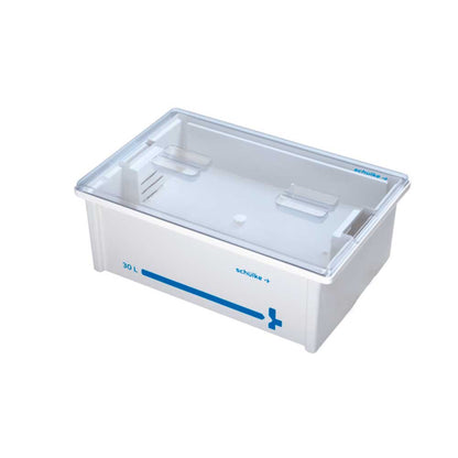 Instrumentenwanne-Set 30 l mit transparentem Deckel, Einsatz, schülke+