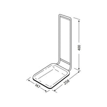 Schülke sm2 Tropfschale mit Halterung, Maße 400×258×147 mm (Skizze)