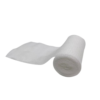 Elastische Fixierbinde Nobafix® unsteril, weiß gerollt mit langem Bandstreifen