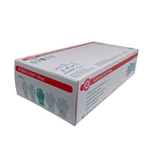 Packung NOBAGLOVE®-Vinyl Untersuchungshandschuhe mit rotem Streifen und Handschuhsymbol