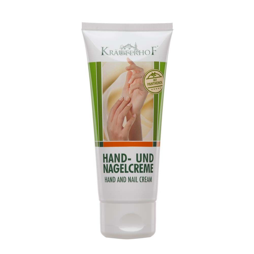 Asam Kräuterhof® Hand- und Nagelcreme im Tube, weiß-grüne Verpackung, 100 ml