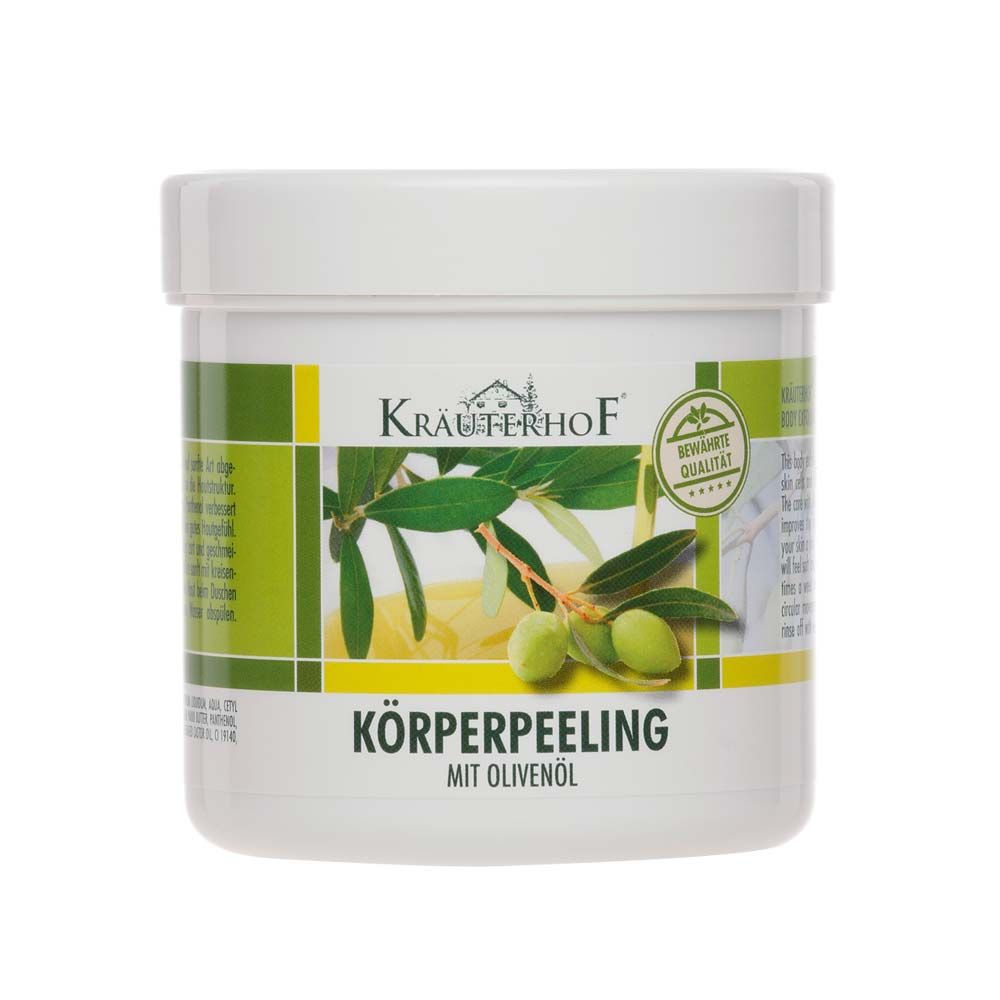 Asam Kräuterhof® Körperpeeling mit Olivenöl im Tiegel