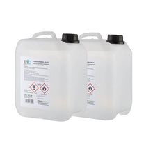 Isopropanol 99,9 % in mehreren Kunststoffkanistern mit schwarzen Verschlüssen