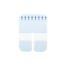 Noba Rudaven transparente Kanülenpflaster, rechteckig, zweigeteilt, 6×8 cm