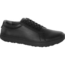 Birkenstock QO 500 Schnürschuh, schwarzer Mikrofaser-Oberstoff, Profilsohle