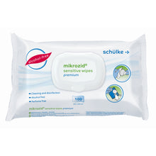 Schülke mikrozid sensitive wipes premium Desinfektionstücher-Packung, 100 Tücher, alkoholfrei
