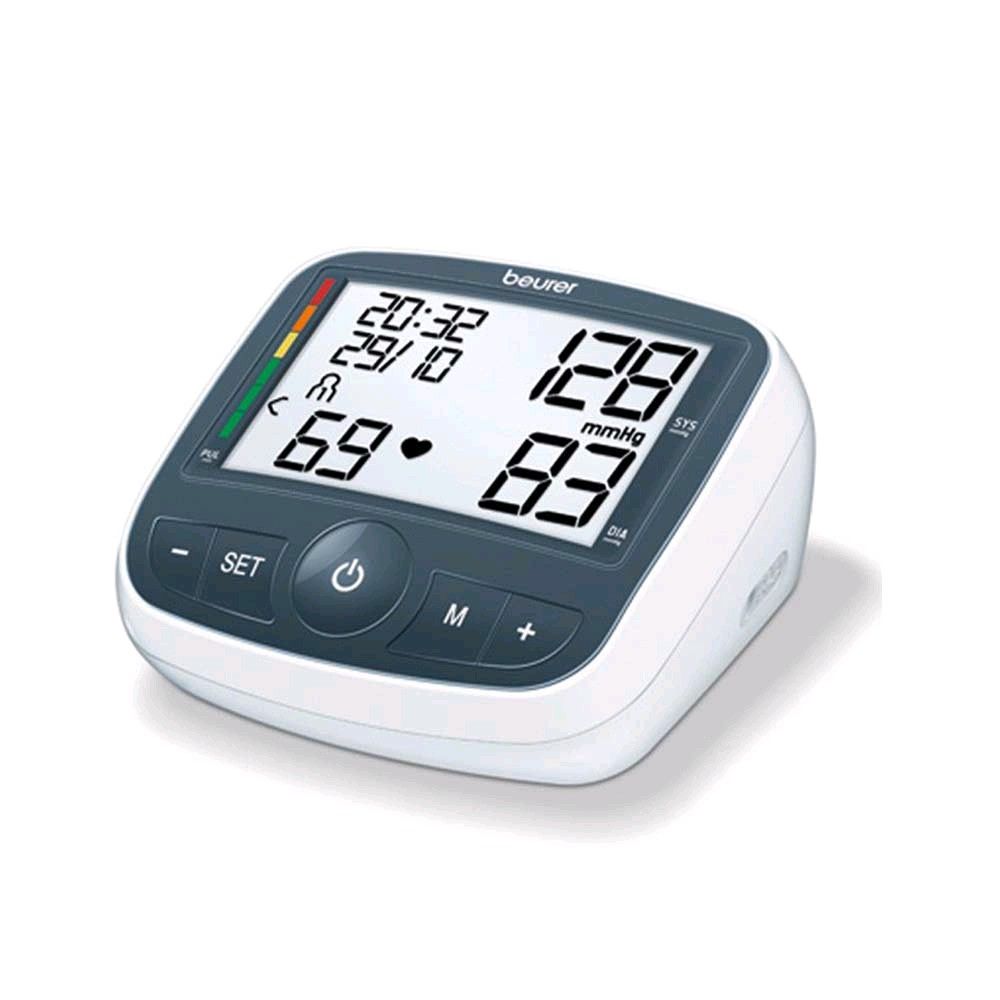 Beurer BM 40 Oberarm-Blutdruckmessgerät mit LCD-Display und Bedientasten