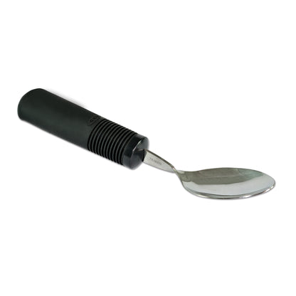 Big-Grip Gewichtslöffel mit schwarzem Griff und Edelstahlschale