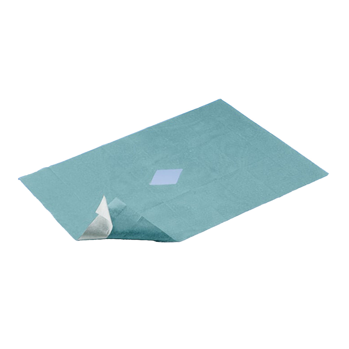 Hartmann Foliodrape® Epiduraltuch, 60×90 cm, türkisfarben, mit Aussparung