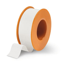 Spulenpflaster-Rolle 2,5 cm×5 m, weißes Pflaster auf orangefarbener Spule