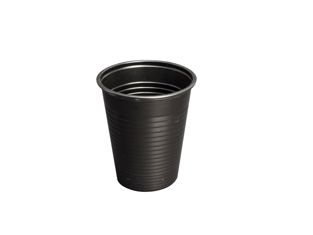Euronda Monoart Einwegbecher, 180 ml, schwarz