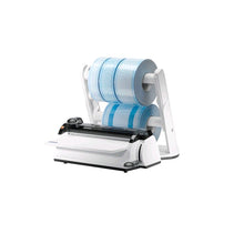 Euronda Euroseal Folien­siegelgerät mit Rollenhalter und Folienrolle, weiß/blau