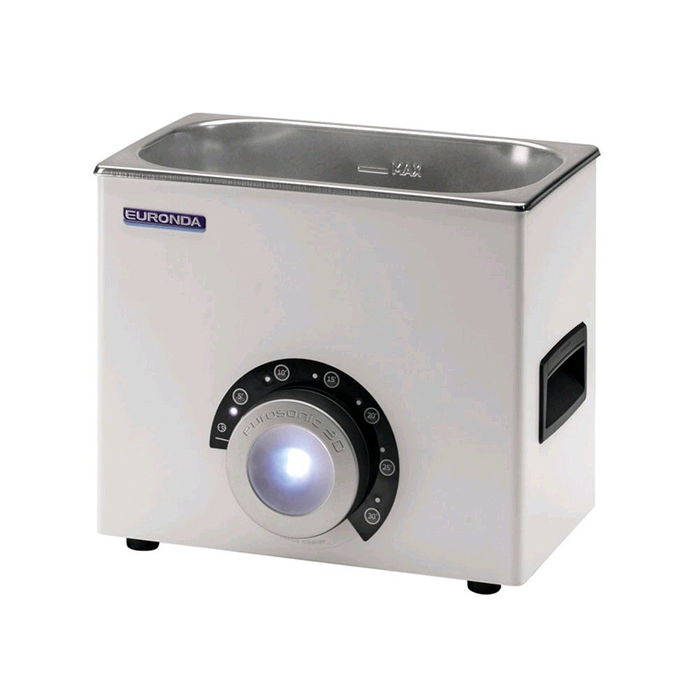 Ultraschallreinigungsgerät Euronda mit Edelstahlwanne und Bedienfeld, 3‑Liter‑Modell